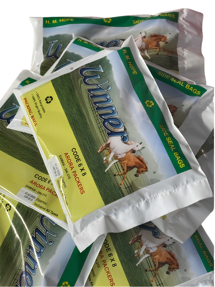 Winner brand HDPE side-seal poly bags
